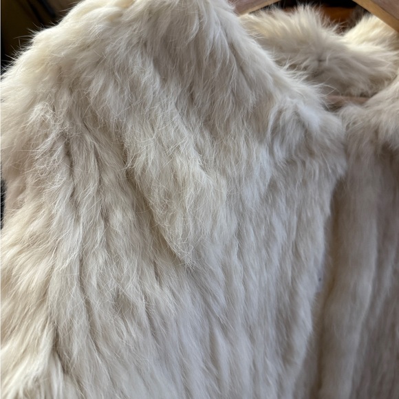 Beige Rabbit Fur Jacket - Picture 7 of 7
